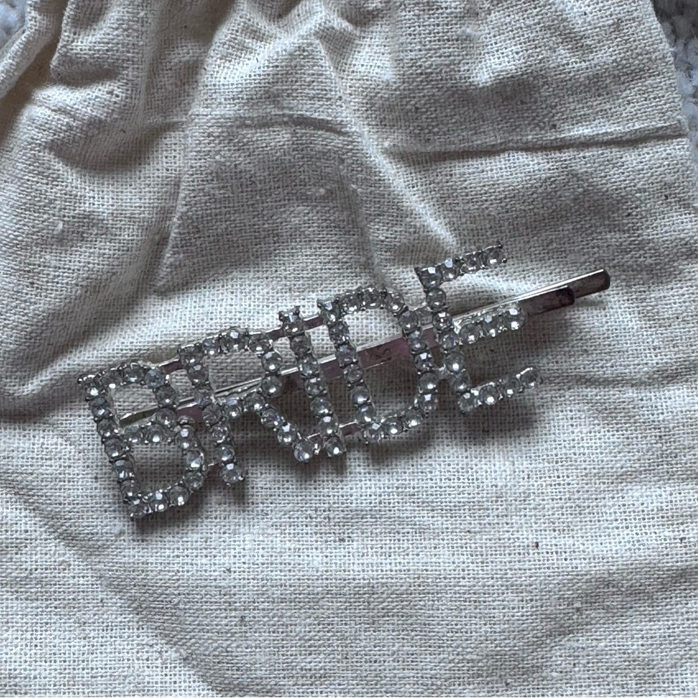 Bride Hair Clip with Rhinestones